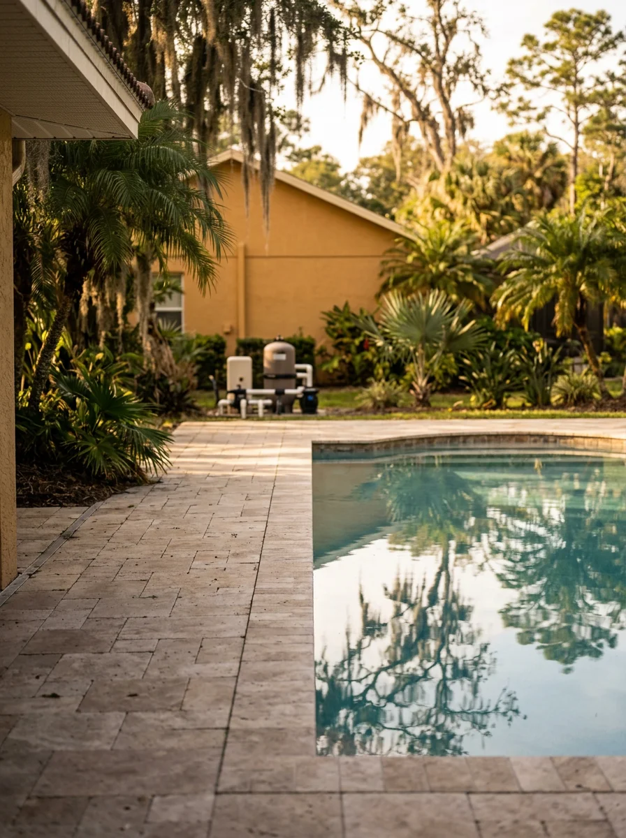 Detail of professional exterior work on a Winter Springs residential property.